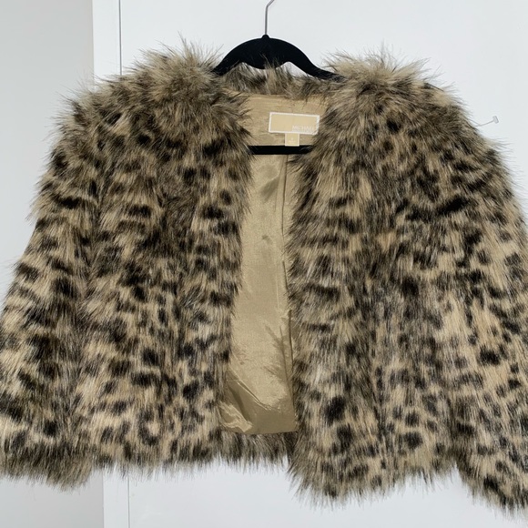 Quite fall Michael Kors cropped animal print jacket! - Picture 1 of 3